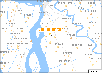 map of Ya-khainggon