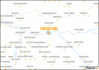map of Yakhchāl