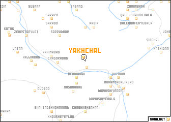 map of Yakhchāl