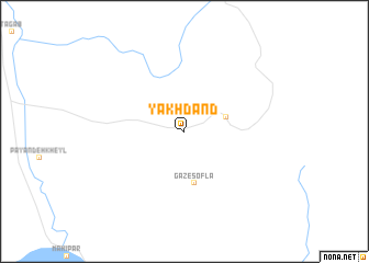 map of Yakhdand