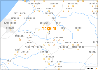map of Yakhini