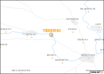 map of Yakhniki