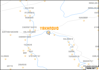 map of Yakhnovo