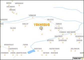 map of Yakhnovo