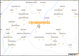 map of Yaki-Bourarou