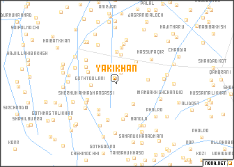 map of Yāki Khān