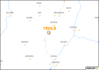map of Yakila