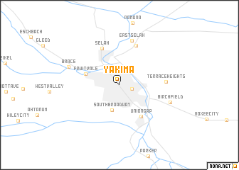 map of Yakima