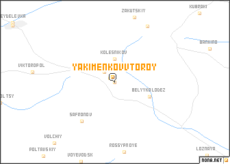 map of Yakimenkov Vtoroy