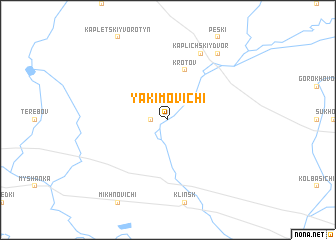 map of Yakimovichi