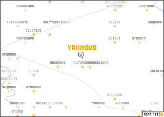 map of Yakimovo