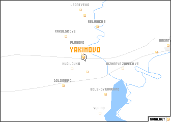 map of Yakimovo