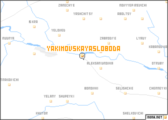 map of Yakimovskaya Sloboda