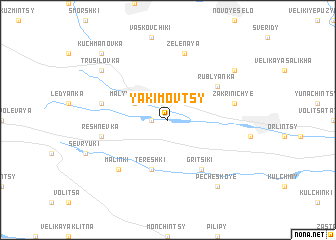 map of Yakimovtsy