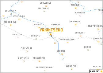 map of Yakimtsevo