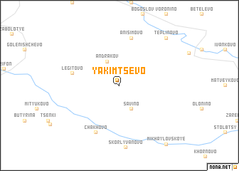 map of Yakimtsevo