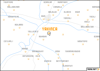 map of Yakınca