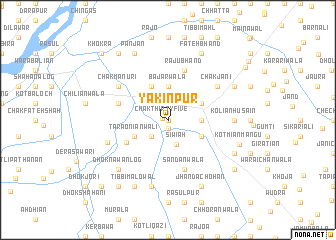 map of Yakīnpur