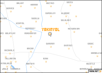 map of Yakınyol
