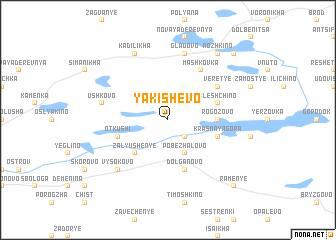 map of Yakishevo