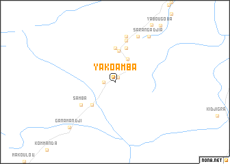 map of Yakoamba