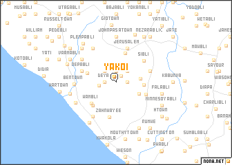 map of Yakoi