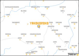 map of Yakokoroko