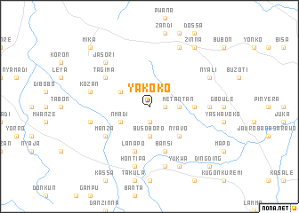 map of Yakoko