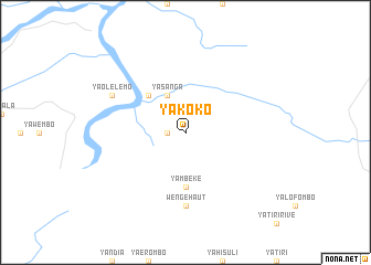 map of Yakoko