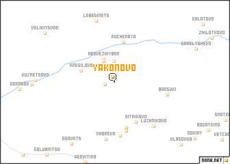 map of Yakonovo