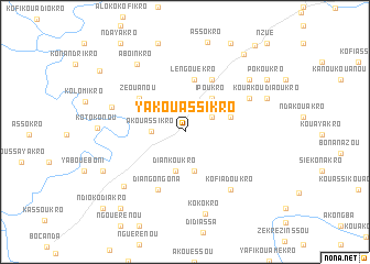 map of Yakouassikro