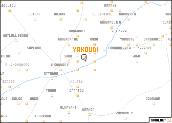 map of Yakoudi