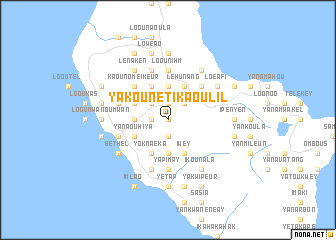 map of Yakounétikaoulil