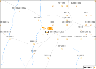 map of Yakou