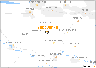 map of Yakovenko