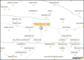 map of Yakoviche