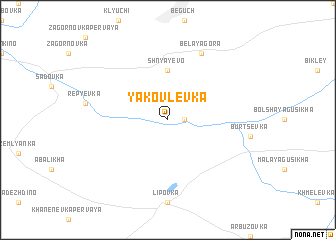 map of Yakovlevka