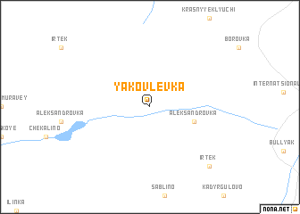 map of Yakovlevka