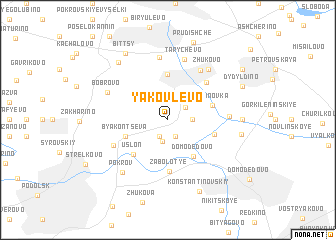 map of Yakovlevo