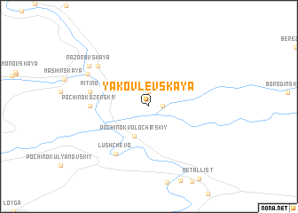 map of (( Yakovlevskaya ))