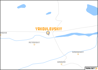 map of Yakovlevskiy