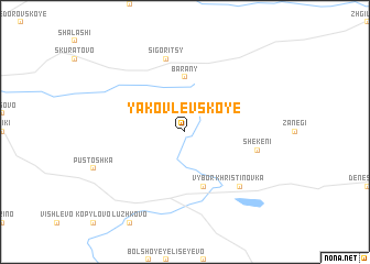 map of Yakovlevskoye