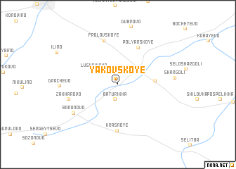 map of Yakovskoye