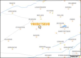 map of Yakovtsevo