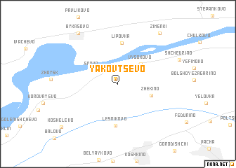 map of Yakovtsevo