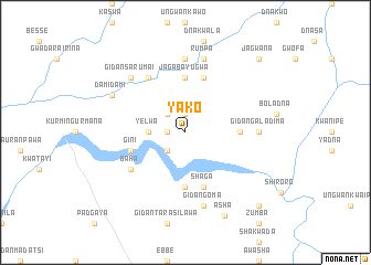 map of Yako