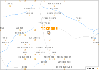 map of Yakpabé