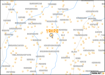 map of Yakro