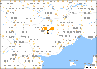 map of Yaksan