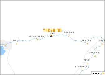 map of Yakshina